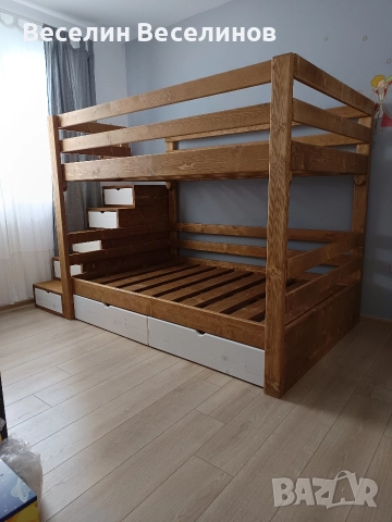 Двуетажно легло , снимка 13 - Мебели за детската стая - 43446209