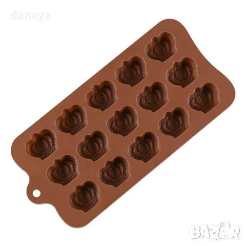 5845 Силиконова форма за бонбони и лед Корона, снимка 2 - Форми - 50057768