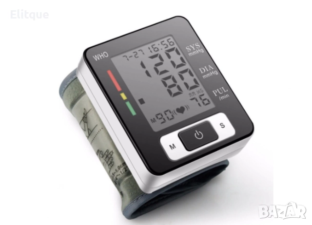 Апарат за кръвно налягане UKC BLPM-29, За китка, LCD дисплей, 3V, Автоматично изключване, снимка 3 - Други - 52832170