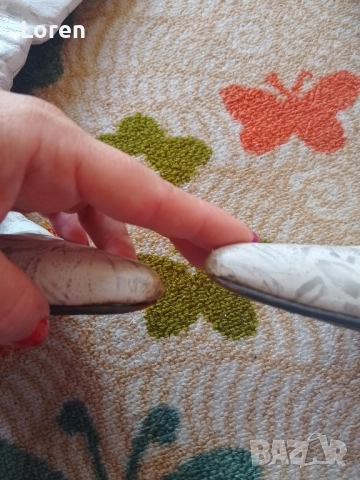 Подарявам!🤍🤍🍬Бели чизми ботушки на сиви цветя от естествена кожа, снимка 11 - Дамски ботуши - 52509229