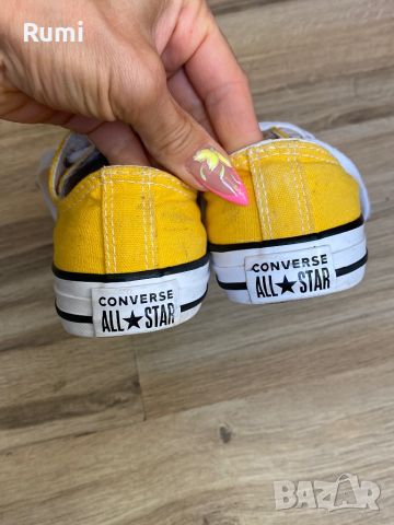 Оригинални жълти юношески кецове Converse ! 33,5 н, снимка 3 - Детски маратонки - 45462337