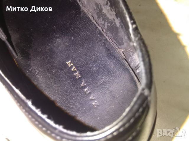 Мъжки обувки естествена кожа леки маркови на Зара Мен №40 стелка 255мм, снимка 9 - Ежедневни обувки - 45607817