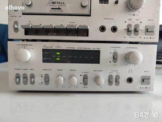 Стерео усилвател, дек и тунер Bayreuth Micro, снимка 4 - Ресийвъри, усилватели, смесителни пултове - 53796576