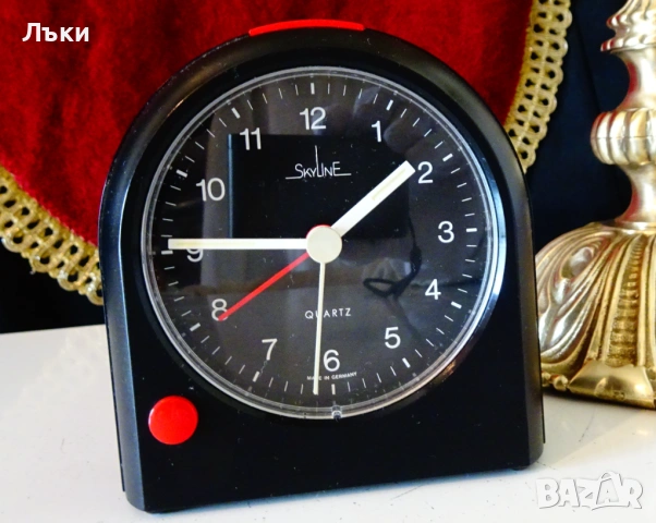 Немски настолен часовник Skyline,будилник. 