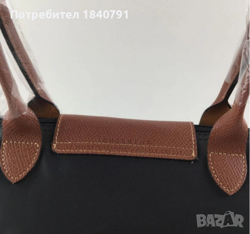 Longchamp – нова – с етикети, черна, М, дълги дръжки, снимка 4 - Чанти - 54266998