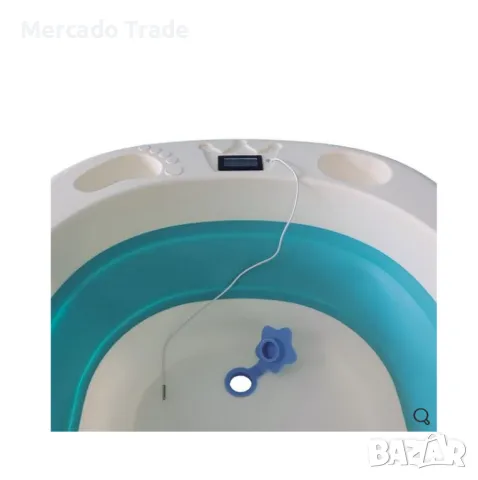  Бебешка вана Mercado Trade, Сгъваема, Анатомична, Бял, снимка 2 - За банята - 49709082