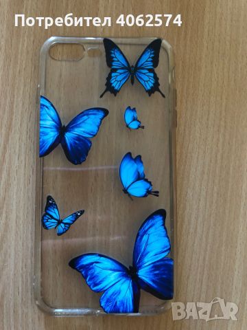 Прозрачен кейс с пеперуди IPhone 8+