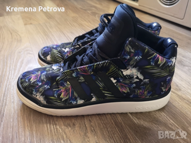 Adidas Veritas Mid K S82861 Ntnavy Ftwwht, размер 38 2/, снимка 3 - Маратонки - 51563791