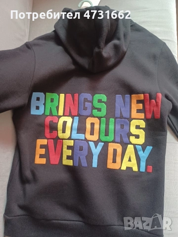 Суичър Bershka  НОВ,с етикет, размер S , снимка 5 - Суичъри - 53400075