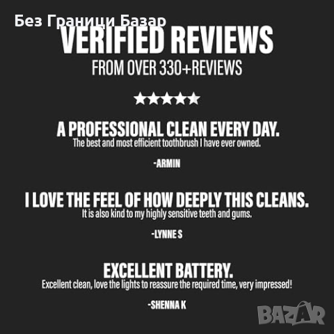 Нова Sonic Pro електрическа четка за зъби – премахва плака и избелва, снимка 9 - Други - 51592556