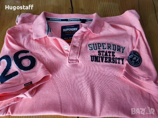 Оригинална Superdry мъжка блуза тениска фланелка т шърт Л, снимка 11 - Тениски - 51761271