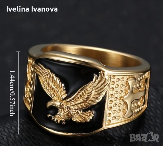 Стилен мъжки пръстен , снимка 2 - Пръстени - 53317780