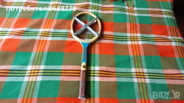 Винтидж тенис ракета дървена Snauwaret, снимка 2 - Тенис - 49861524