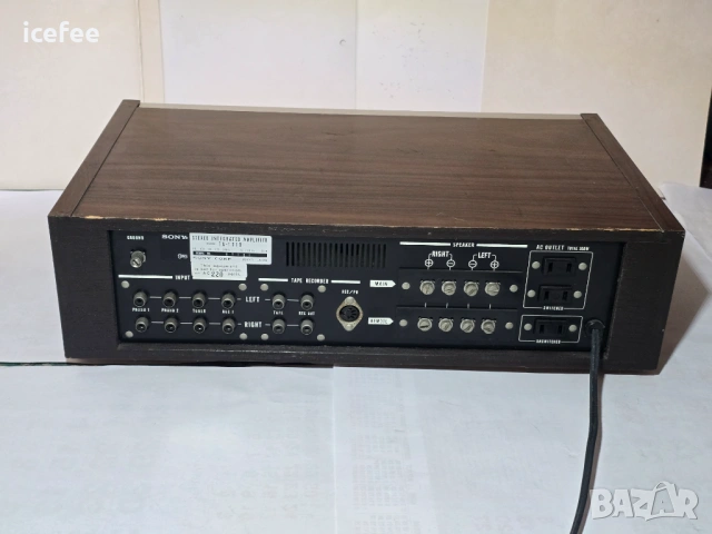 Sony Stereo Integrated Amplifier  TA- 1010 , снимка 7 - Ресийвъри, усилватели, смесителни пултове - 54178959