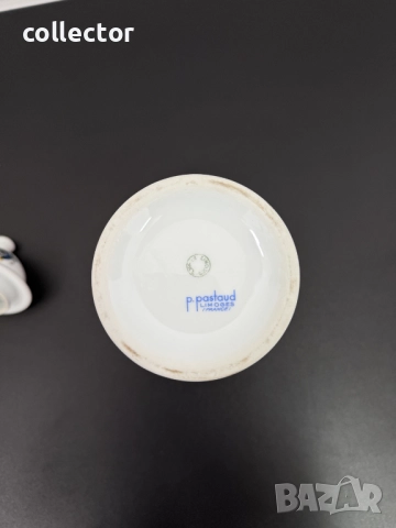 Френска порцеланова ваза / урна - Limoges. №7721, снимка 7 - Антикварни и старинни предмети - 52789387