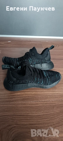 Отлични дамски маратонки Adidas NMD primeknit в размер 38 черно и зелено , снимка 3 - Маратонки - 53470489