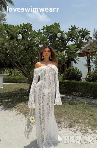 Дантелена плажна рокля, снимка 1