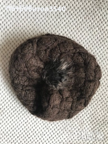 Кафява зимна шапка, снимка 6 - Шапки - 39996111