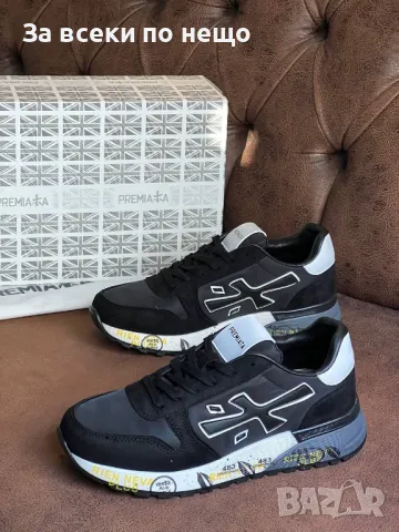 Premiata Дамски Черни Маратонки👟Дамски Спортни Обувки В Черен Цвят Премиата Код E249