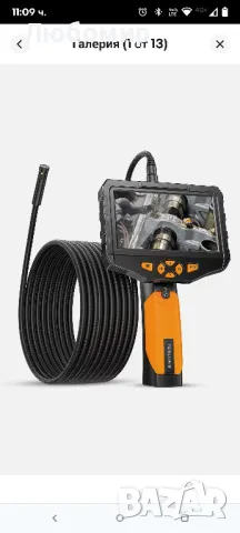 TESLONG NTS300 5-инчов LCD ендоскоп с двойна леща 5,5 mm 1M/3M камера за инспекци, снимка 1