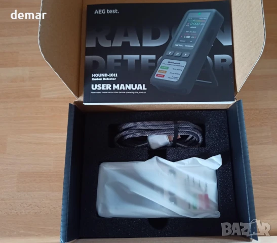 AEGTEST HOUND-1011 Преносим радон детектор за дома, лек, точен сензор, снимка 8 - Друга електроника - 51299393