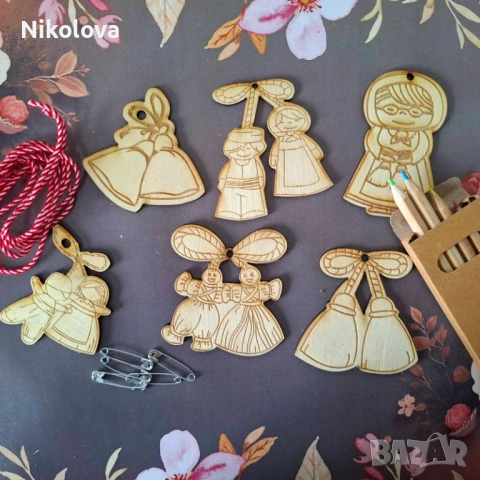 Сет фигурки за оцветяване - Мартеници, снимка 4 - Други - 53109126