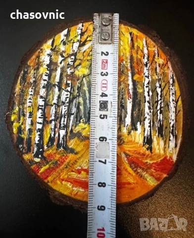 Картина ръчно рисувана върху дърво с магнит нова, снимка 9 - Картини - 54156914