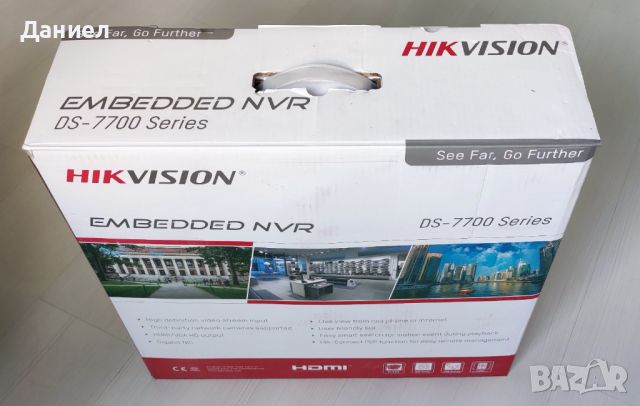 Нов модел 16 портов PoE Hikvision NVR DS-7716NI-M4/16P като нов