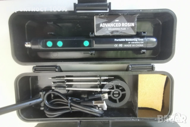 акумулаторен поялник с електронно регулиране на температурата до 450 градуса, снимка 10 - Винтоверти - 53836373