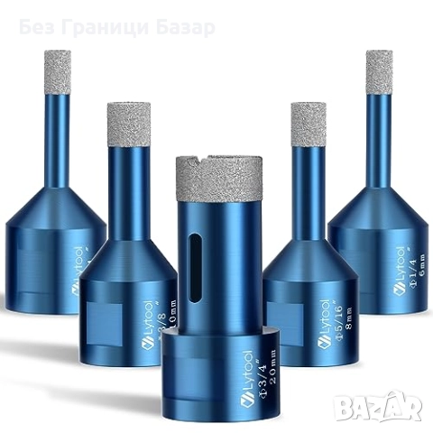 Нов Комплект диамантени свредла 6–20 мм M14 за твърди материали и плочки