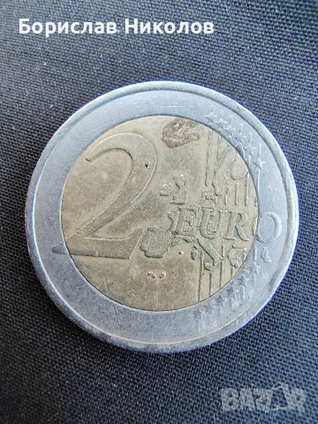 Френска монета от 2 евро от 1999 година , снимка 2 - Нумизматика и бонистика - 53657184
