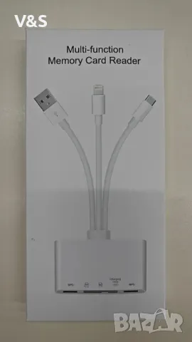 Четец на карти с памет 5 в 1, USB OTG адаптер и четец на SD карти за iPhone/iPad, USB C и USB A , снимка 7 - Кабели и адаптери - 47816295