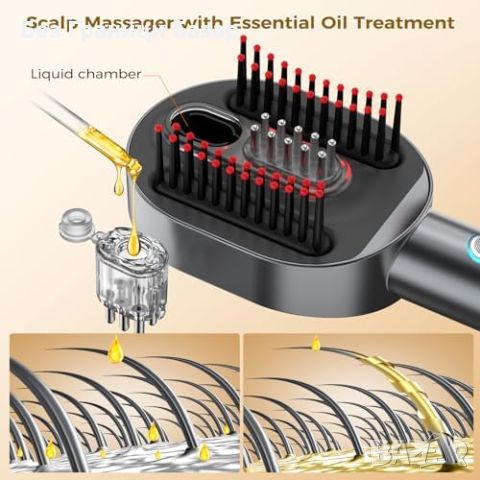 Нов EMS Шиацу масажор за скалп и стимулиране на растежа на косата, снимка 5 - Масажори - 45841622
