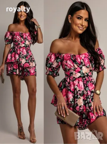 Стилна дамска рокля Два цвята , снимка 2 - Рокли - 50394586