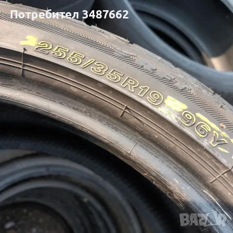 255 35 19 BRIDGESTONE 2бр.летни дот 2018г RUN FLAT , снимка 3 - Гуми и джанти - 47142981