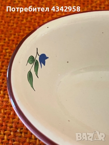 LUNEVILLE France K&G Vintage(1880-1922) Hand Painted . Чинийка за специи., снимка 4 - Антикварни и старинни предмети - 52255540