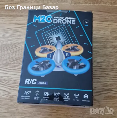 Нов Дрон играчка с 3D обръщания, LED светлини и HD камера за деца подарък, снимка 8 - Образователни игри - 47430675