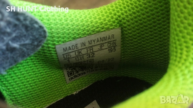 Adidas Kids Football Astro Turf Размер EUR 32 / UK 13 1/2K детски стоножки за футбол 197-14-S, снимка 16 - Футбол - 52244811