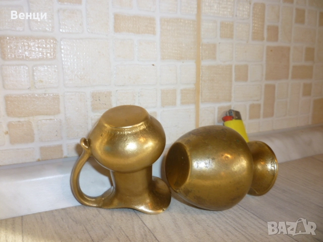Бронзови Кана Ваза, снимка 12 - Антикварни и старинни предмети - 51805144