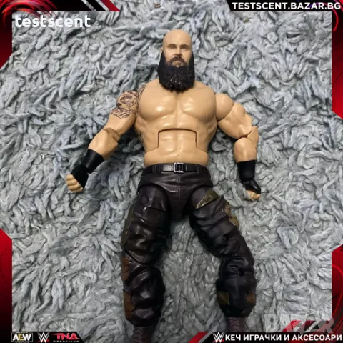 Екшън фигура WWE Braun Strowman Elite Series Collection Браун Строуман играчка AEW, снимка 3 - Фигурки - 48202601