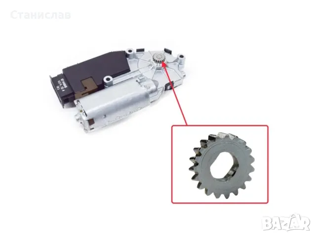 VW Bora Зъбно колело за мотор на люк , снимка 3 - Части - 50397159