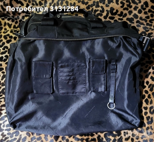 Piquardo маркова италианска пьтна чанта от кожа и плат Италия, снимка 5 - Чанти - 52712121