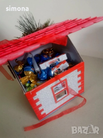 Коледни къщички за лакомства , снимка 3 - Декорация за дома - 52314046