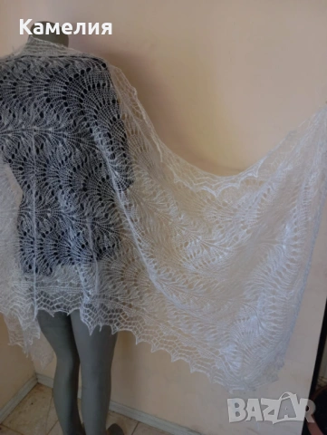 Шал от кози пух 