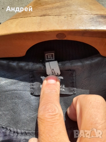Мъжко кожено яке, снимка 5 - Якета - 52109391