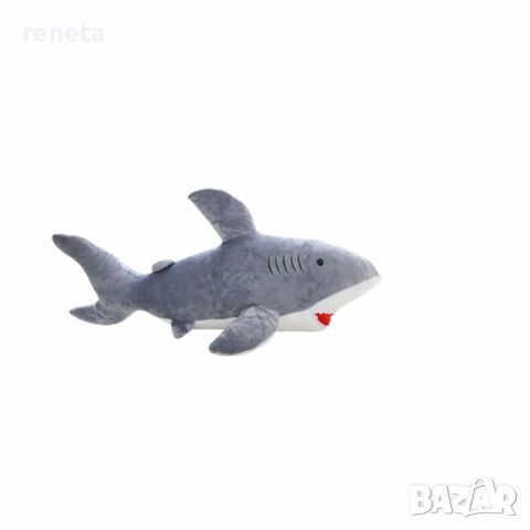 Играчка Акула, Плюшен, Сив, 95 см, снимка 1 - Плюшени играчки - 46247939