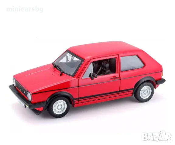 Метални колички: Volkswagen Golf MK1 GTI - Bburago, снимка 1 - Колекции - 48437779