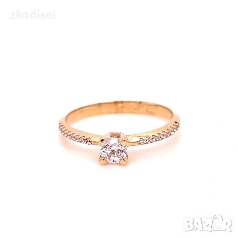 Златен дамски пръстен 1,83гр. 14кр. проба:585 размер:57 модел:36929-1