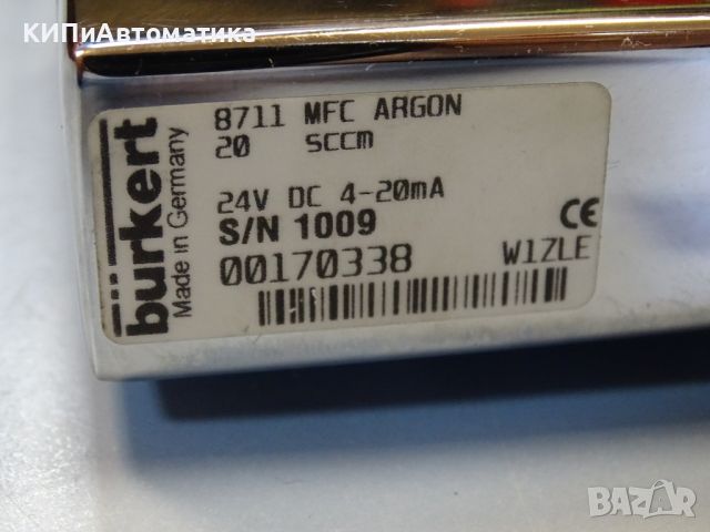 датчик за контрол Burkert 8711 MFC Argon Mass Flow Meter Controller 24VDC, снимка 4 - Резервни части за машини - 46582877