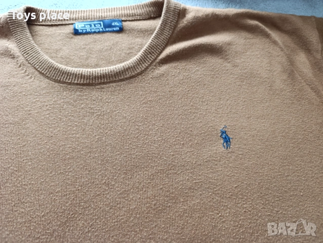 4XL Polo тънък мъжки пуловер, фино плетиво , снимка 3 - Пуловери - 52158401